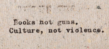 Books not guns